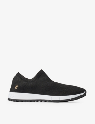 JIMMY CHOO: Verona contrast-sole knitted low-top trainers