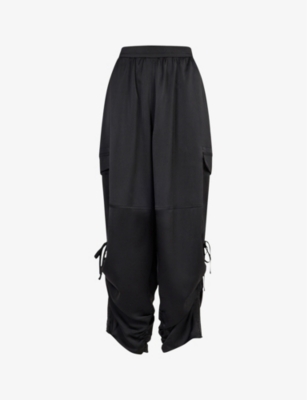 Allsaints Kaye Cargo Trousers In Black