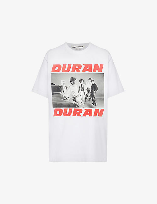JUNYA WATANABE: Duran Duran 图案印花常规版型平纹针织棉 T 恤