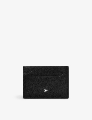 Montblanc Sartorial Money-clip Logo-embellished Grained-leather Wallet in  Black