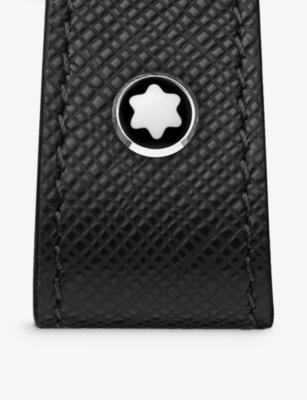 MONTBLANC: Sartorial branded-loop gained-leather key fob