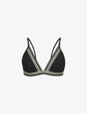 Reiss Faith Triangle Bikini Top In Black