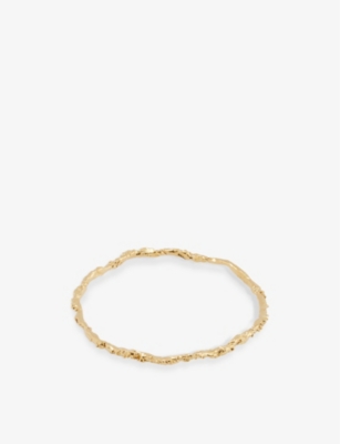 Alighieri Gold-plated The Infernal Rocks Bangle Bracelet In Gold
