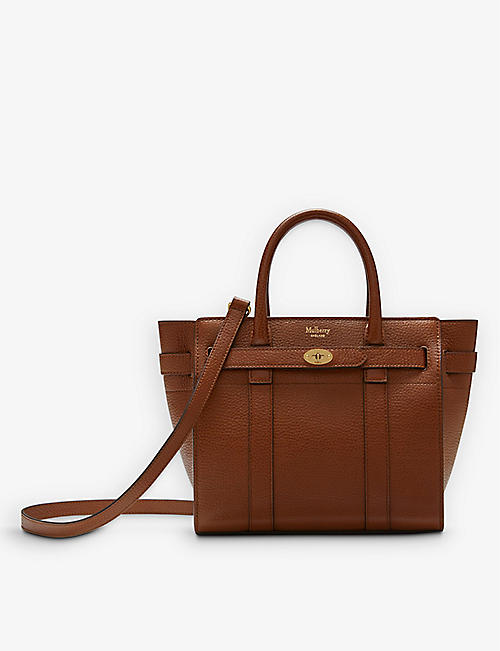 MULBERRY: Zipped Bayswater mini leather cross-body bag