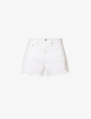 POLO RALPH LAUREN - Raw-hem cotton-twill shorts | Selfridges.com