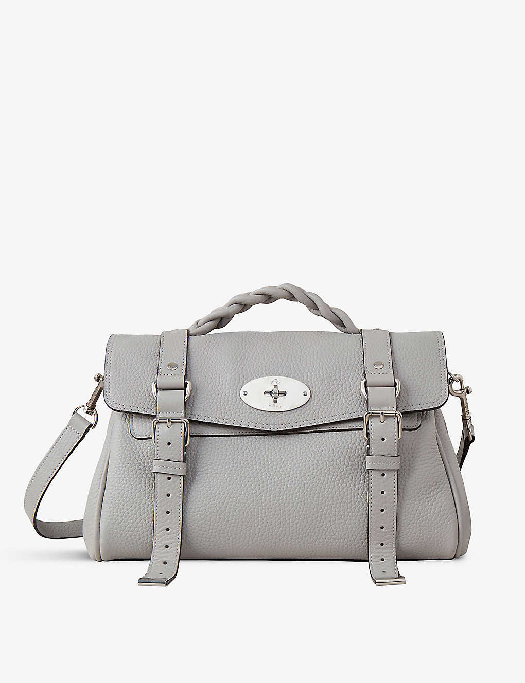 MULBERRY MULBERRY WOMEN'S PALE GREY ALEXA LEATHER SATCHEL BAG,66549964