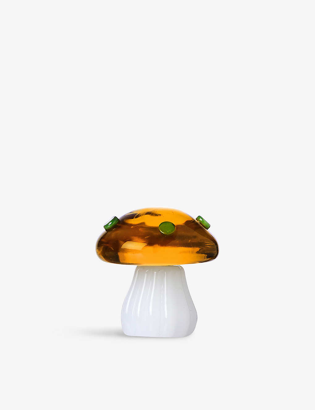 Ichendorf The Alice Collection Marble-effect Mushroom-shaped Borosilicate Glass Placeholder 6.5cm