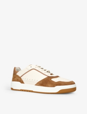 BRUNELLO CUCINELLI Slam leather and suede low-top trainers