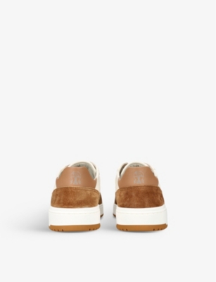 BRUNELLO CUCINELLI Slam leather and suede low-top trainers