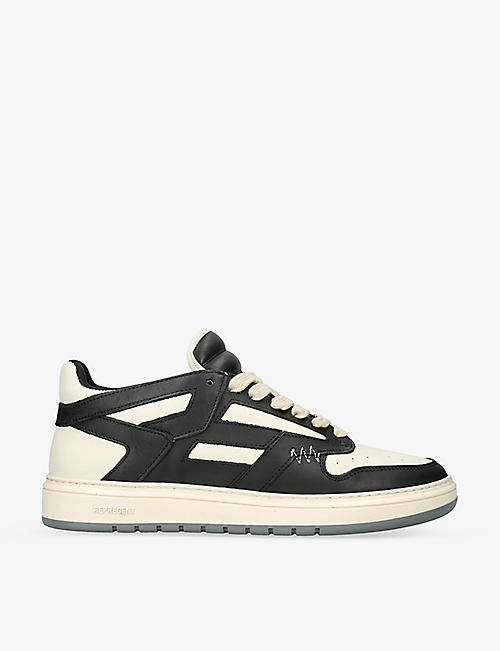 REPRESENT: Reptor branded leather low-top trainers