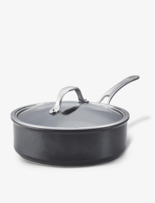 Oster Claiborne 12-Inch Charcoal Grey Covered Saute Pan With Helper Handle - Non-Stick Aluminum - View #13