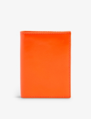 COMME DES GARCONS: Super Fluo leather billfold wallet