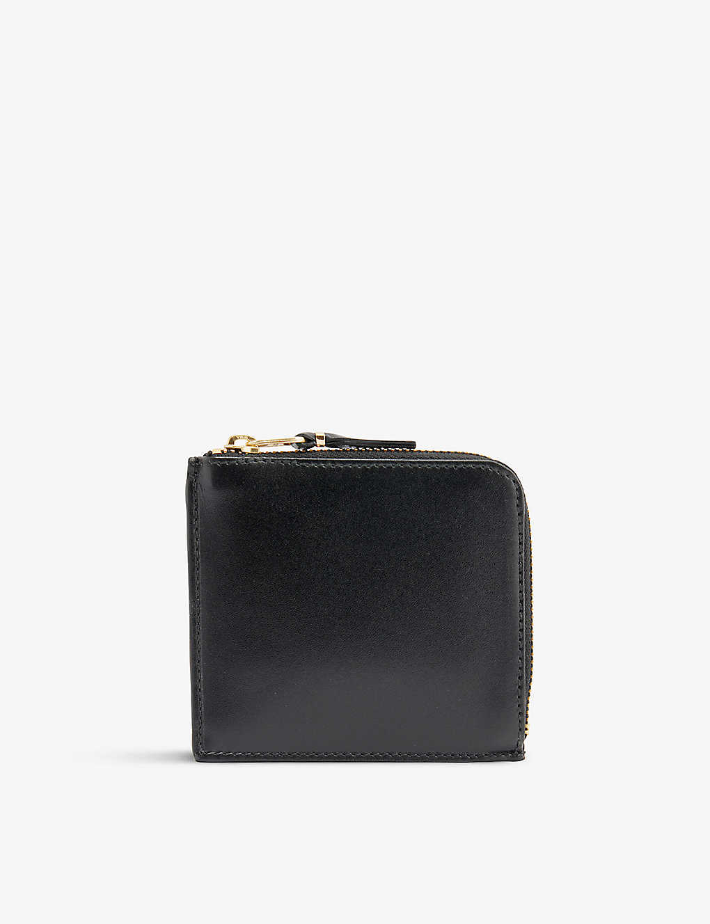 Comme Des Garçons Comme Des Garcons Mens Polka Dot Print Classic Half-zip Leather Wallet