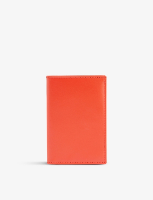 Classic logo-embossed leather card holder