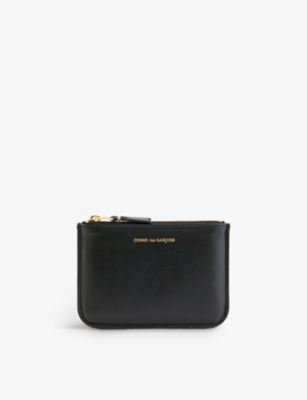 COMME DES GARCONS: Brand-foiled leather coin purse