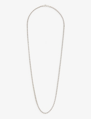 MIANSAI - Rope Chain rhodium-plated sterling-silver necklace ...