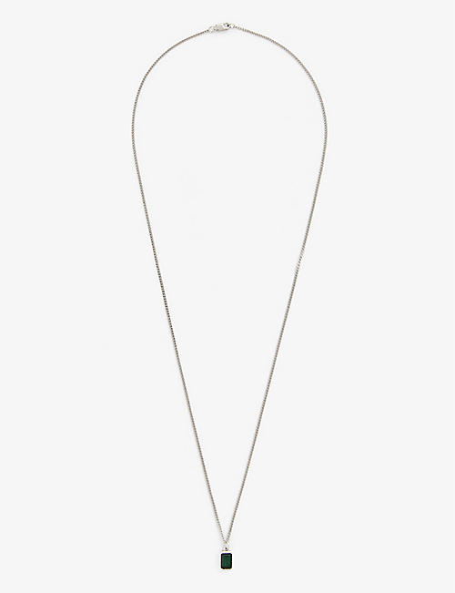 MIANSAI: Valor sterling-silver and quartz pendant necklace