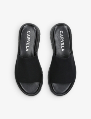 CARVELA WOMENS CARVELA BILLIONS 2 CRYSTAL-EMBELLISHED  WOVEN SANDALS 66575192