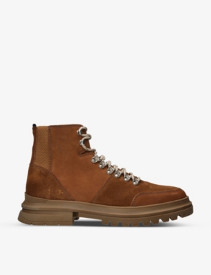 KURT GEIGER LONDON - Viper Hiker brand-tab leather ankle 