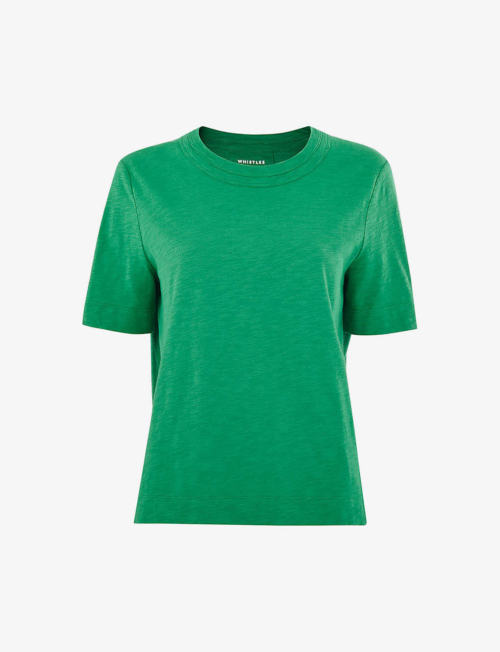 Whistles Rosa Double Trim Tee In Green