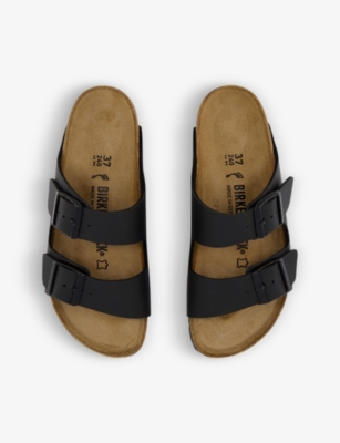 Arizona two-strap faux-leather sandals