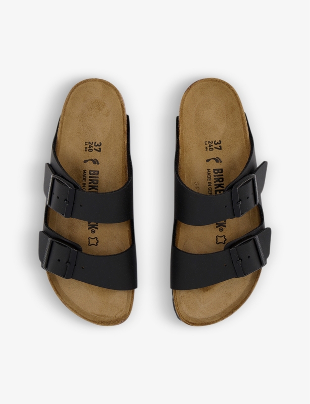Arizona two-strap faux-leather sandals
