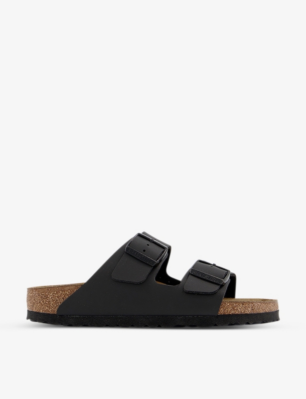 Arizona two-strap faux-leather sandals