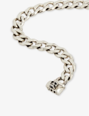 Shop Emanuele Bicocchi Cuban-chain Sterling-silver Bracelet