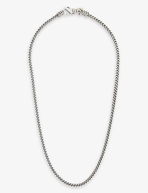 EMANUELE BICOCCHI: Square fargo-chain sterling-silver necklace