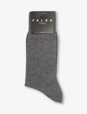 FALKE: Tiago Ribbed Stretch Cotton-Blend Socks