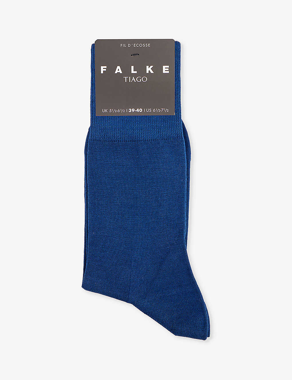 Falke Mens Royal Blue Tiago Cotton-blend Socks