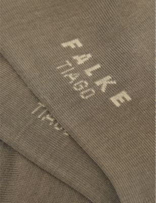 Falke Mens Military Tiago Stretch-organic Cotton Blend Socks In Green