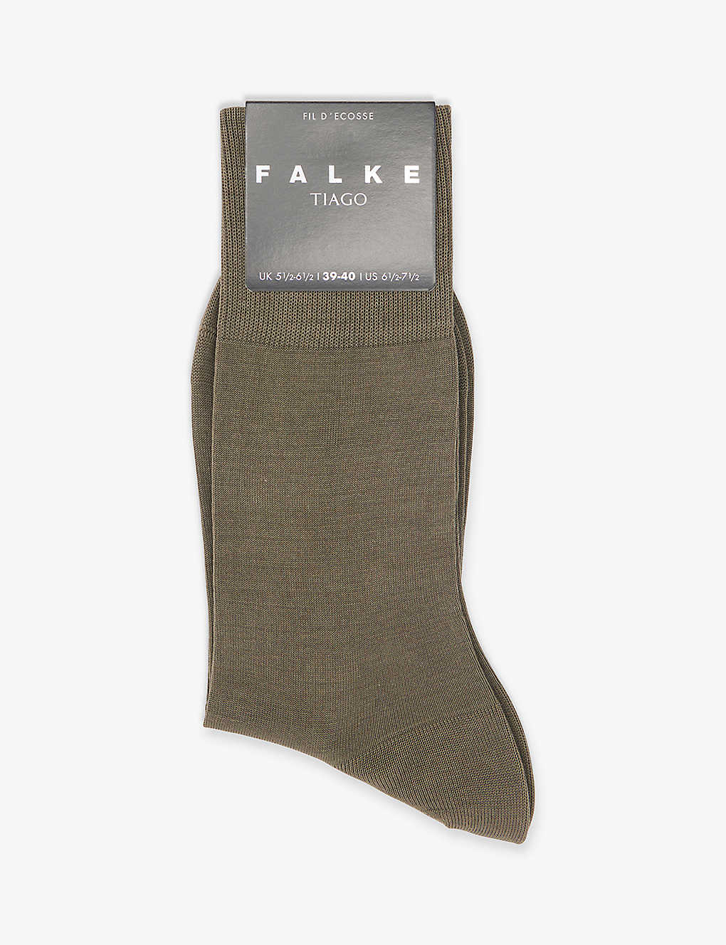 Falke Mens Military Tiago Stretch-organic Cotton Blend Socks In Green