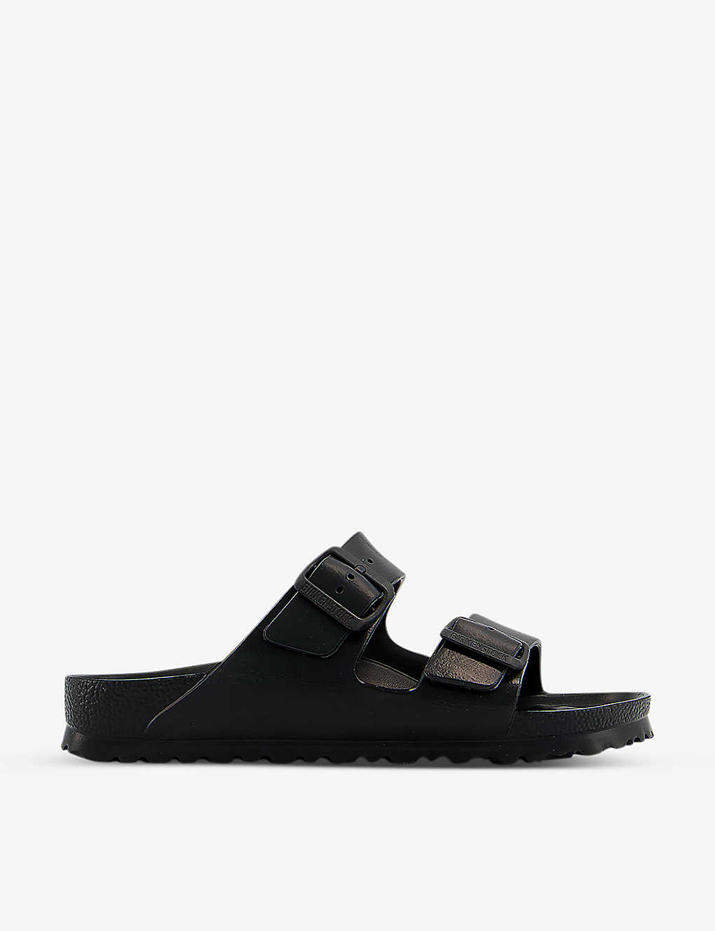 Shop Birkenstock Arizona Two-strap Rubber Sandals In Black