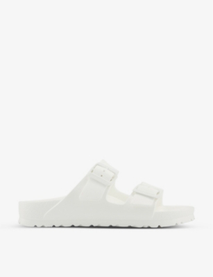 Shop Birkenstock Women's White Eva Arizona Two-strap Rubber Sandals