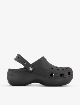 Crocs Classic Platform Lined Sabots Femmes Black 39 In Black