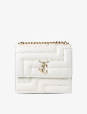 JIMMY CHOO: Avenue Quad leather shoulder bag