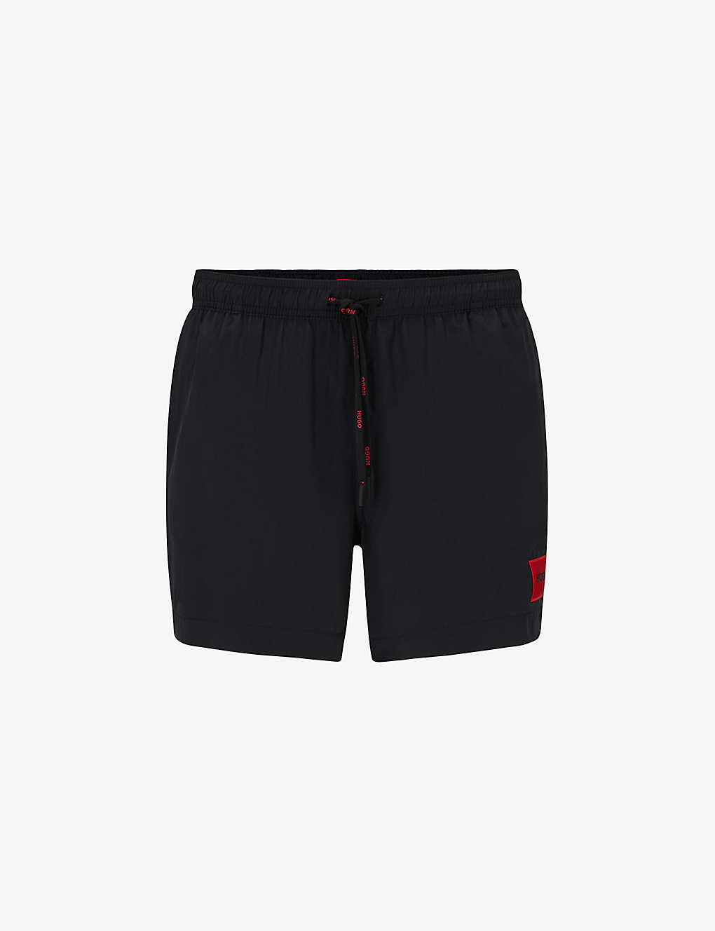 Hugo Mens Black Brand-patch Quick-drying Recycled-nylon Swim Shorts