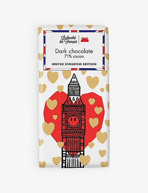 LE CHOCOLAT DES FRANCAIS: Big Ben dark chocolate bar 80g