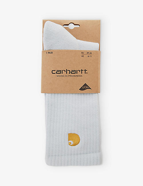 CARHARTT WIP: Chase logo-embroidered stretch-cotton blend socks