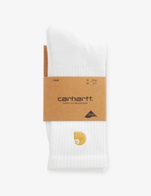 CARHARTT WIP: Chase logo-embroidered stretch-cotton blend socks