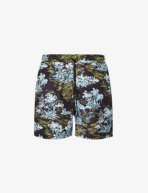CARHARTT WIP: Bayou graphic-print swim shorts