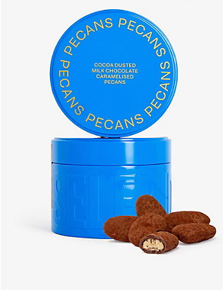 SELFRIDGES SELECTION: Cocoa-dusted milk chocolate caramelised pecans 325g