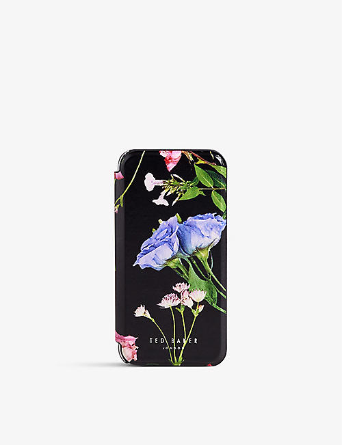 TED BAKER: Akivats floral-print faux-leather iPhone case