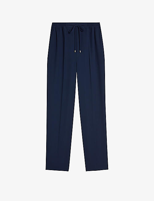 TED BAKER: Laurai straight-leg mid-rise woven trousers