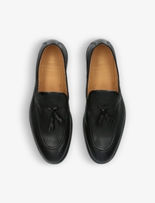 BRUNELLO CUCINELLI Tasselled leather loafers