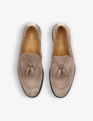 BRUNELLO CUCINELLI Tasselled suede loafers