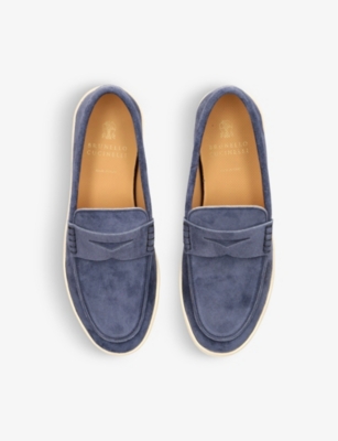 BRUNELLO CUCINELLI Hybrid suede loafers