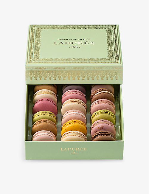 LADUREE: Napoleon assorted macarons gift box of 18