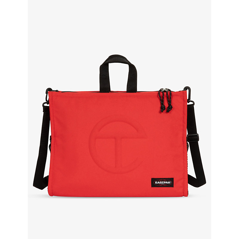 Eastpak X Telfar Womens Red Shopper Medium Woven Cross-body Bag
